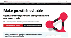 Desktop Screenshot of conversionxl.com